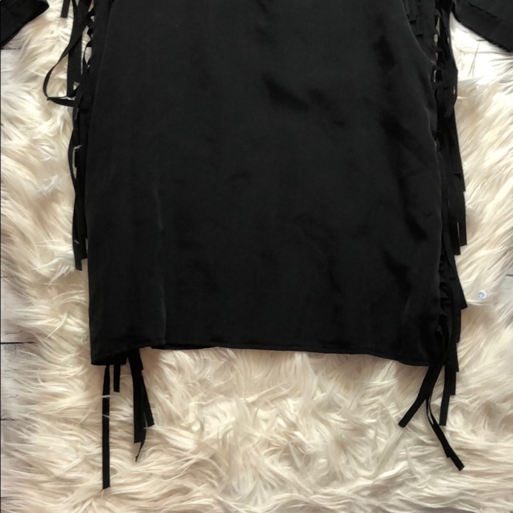 Jen's Pirate Booty Silk Banshee Fringe Mini Dress - Picture 5 of 8
